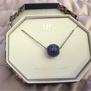 Elegant BP Blue and Silver Necklace